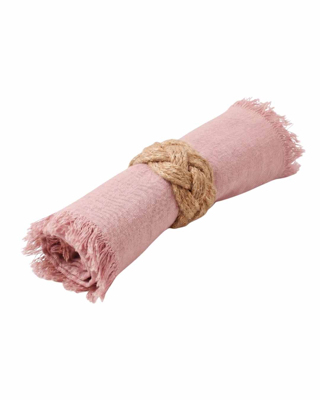 Stoffserviette „Soft Edge“ 6 Stück altrosa