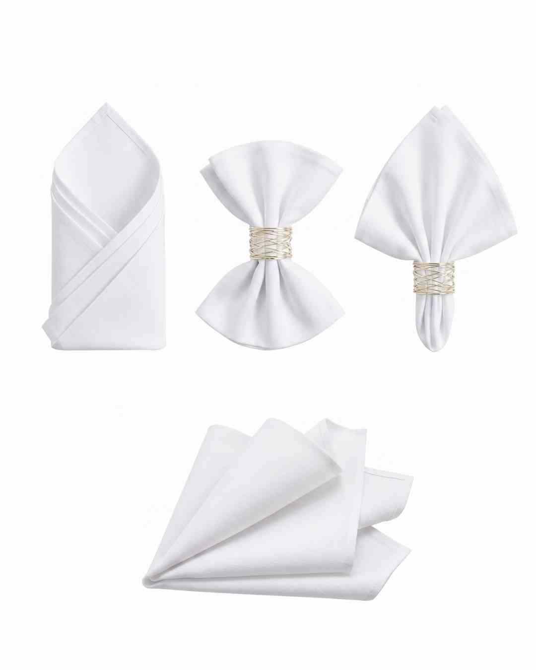 Stoffserviette weiß damast für hochzeit mieten