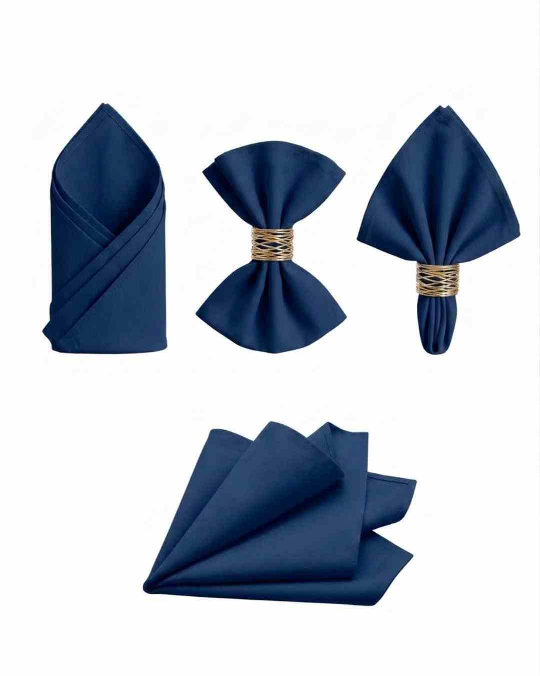 Stoffservietten in royalblau dunkelblau mieten für Veranstaltung, Hochzeit und Geburtstag
