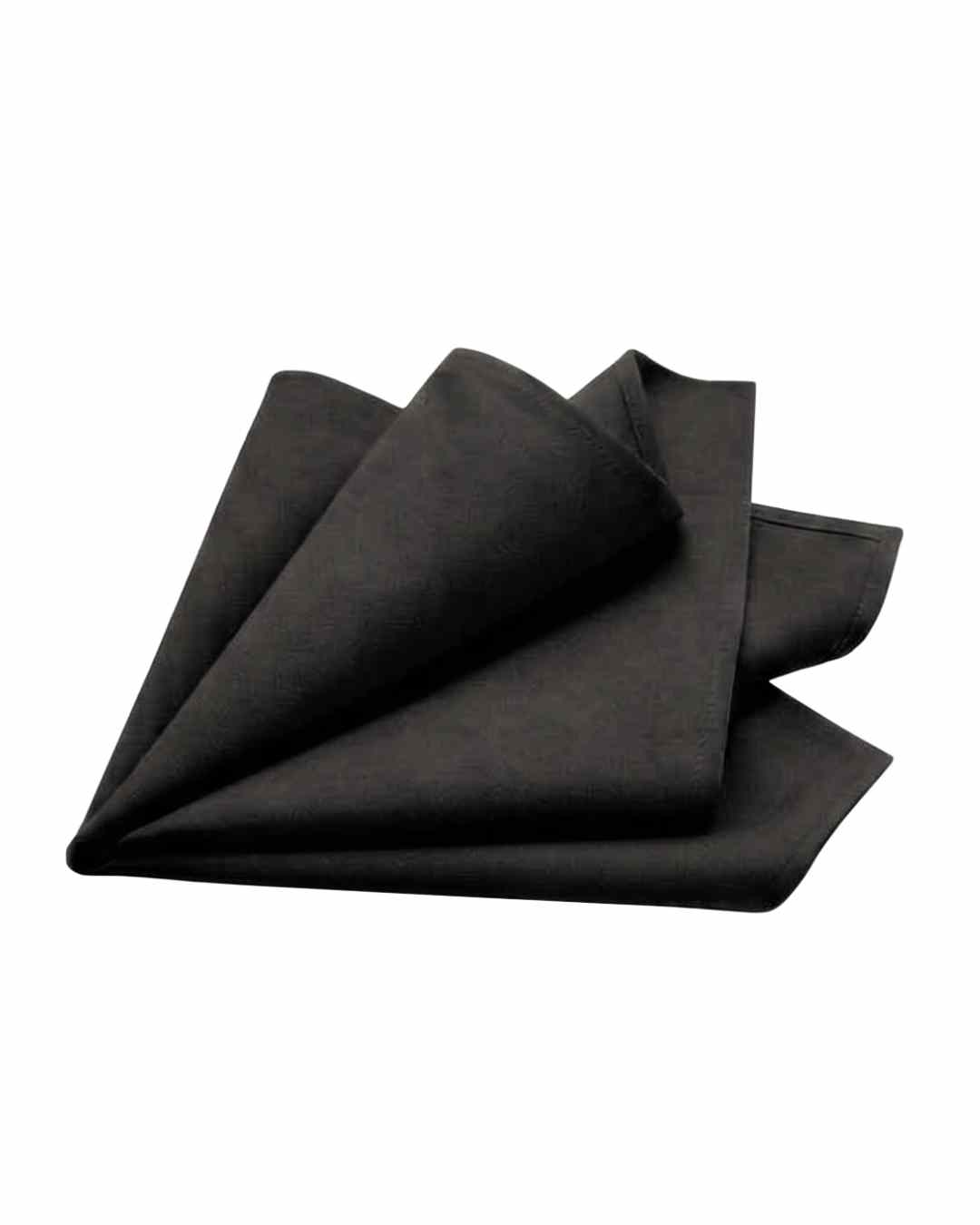 Stoffservietten  „schwarz“  (mieten)