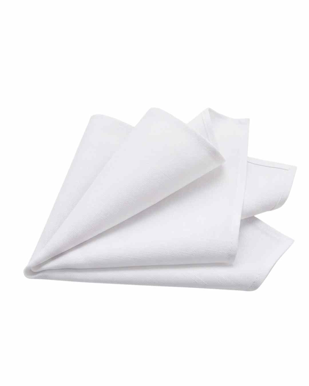 Stoffservietten  „Damast weiss“  (mieten)