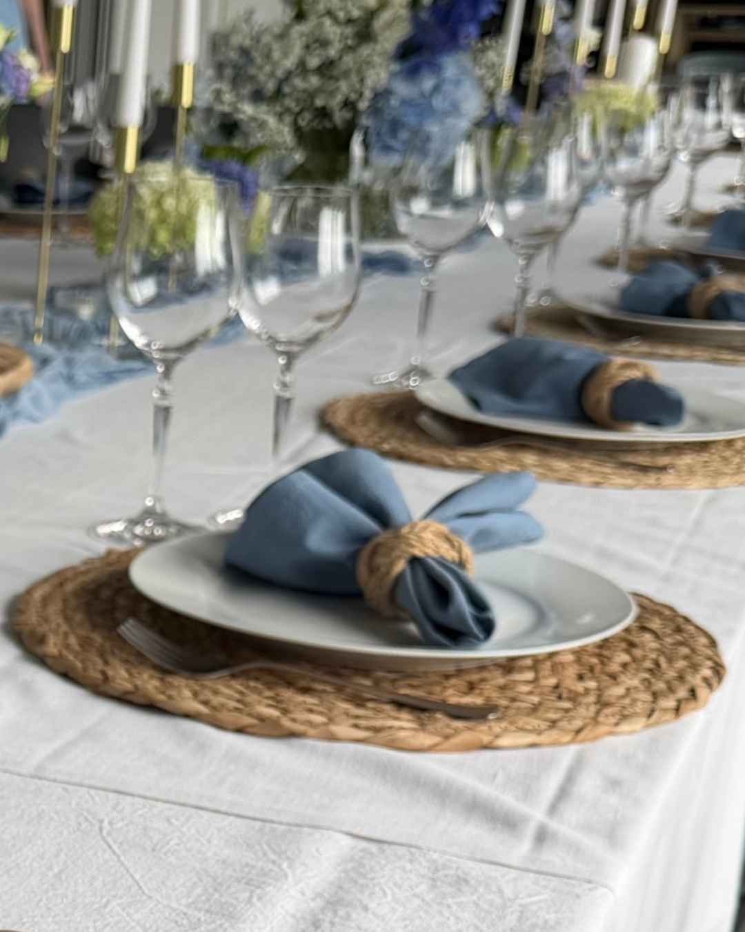 Tischset Wasserhyazinthe / Seegras braun 4 Stück