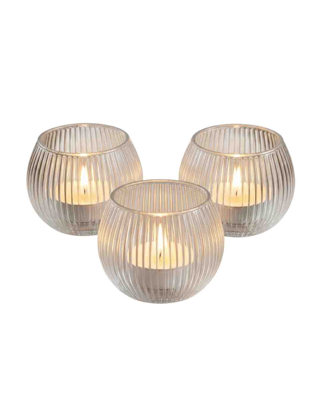 Teelichthalter rund 3er Set mieten