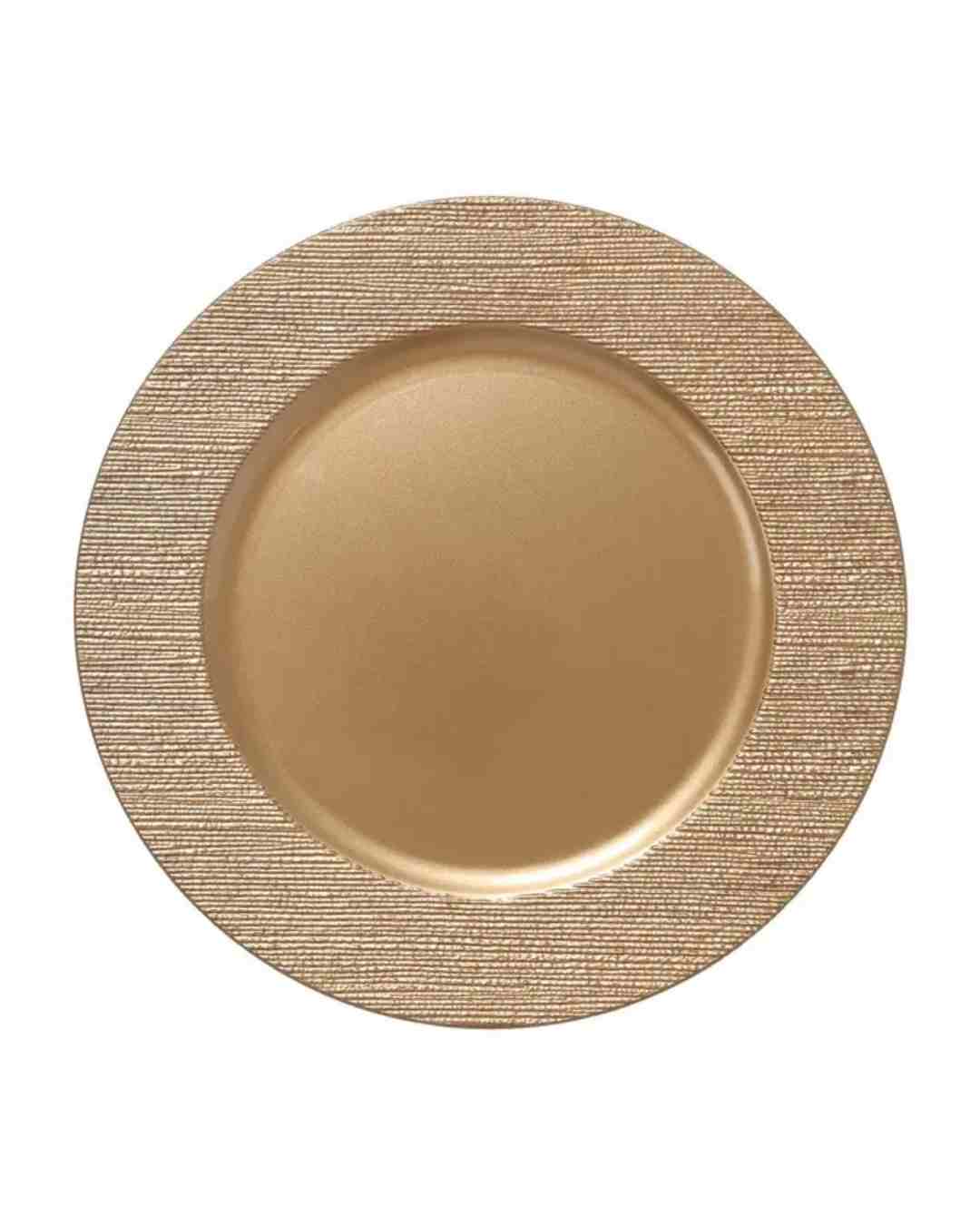 Platzteller gold (mieten)