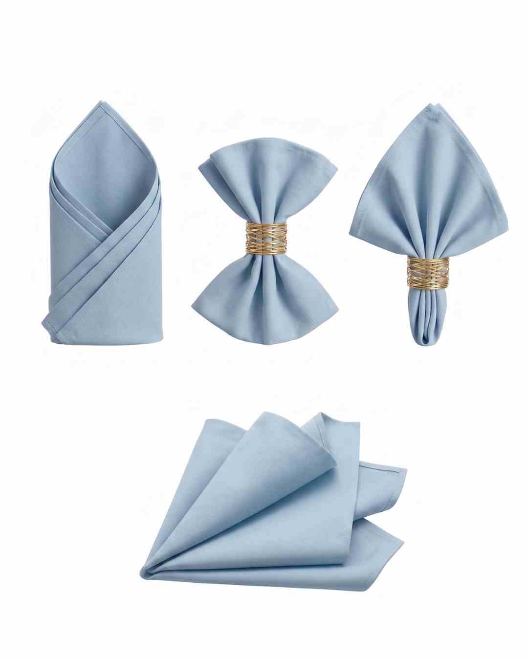 Stoffserviette hellblau mieten