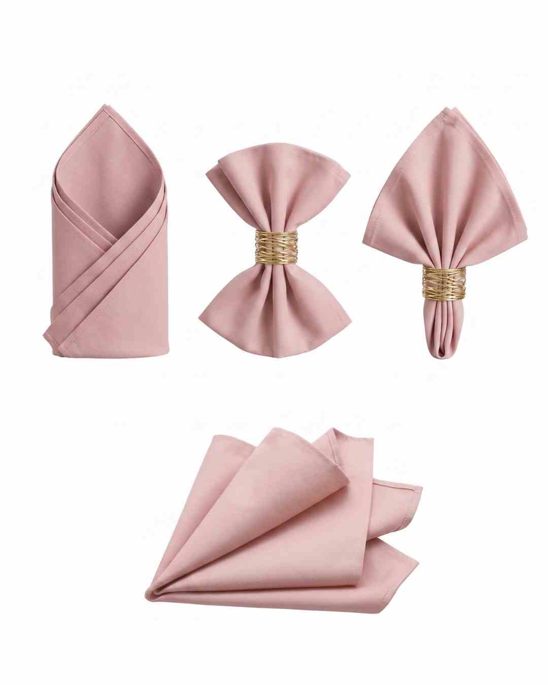 Stoffserviette in rosa mieten