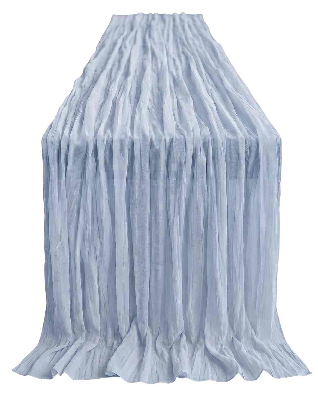 Tischläufer Musselin graublau (mieten)