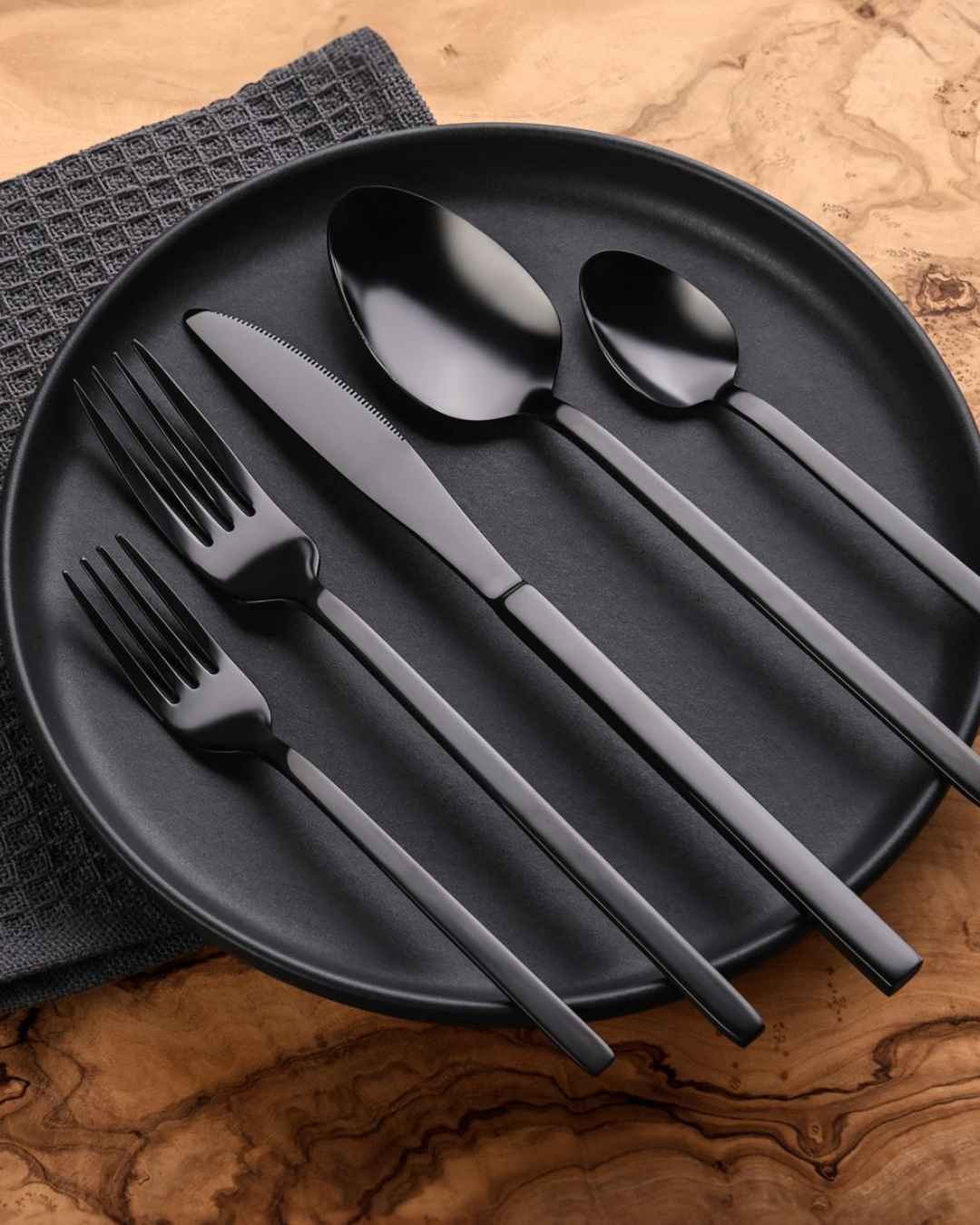 Besteckset „schwarz“ 6 Personen