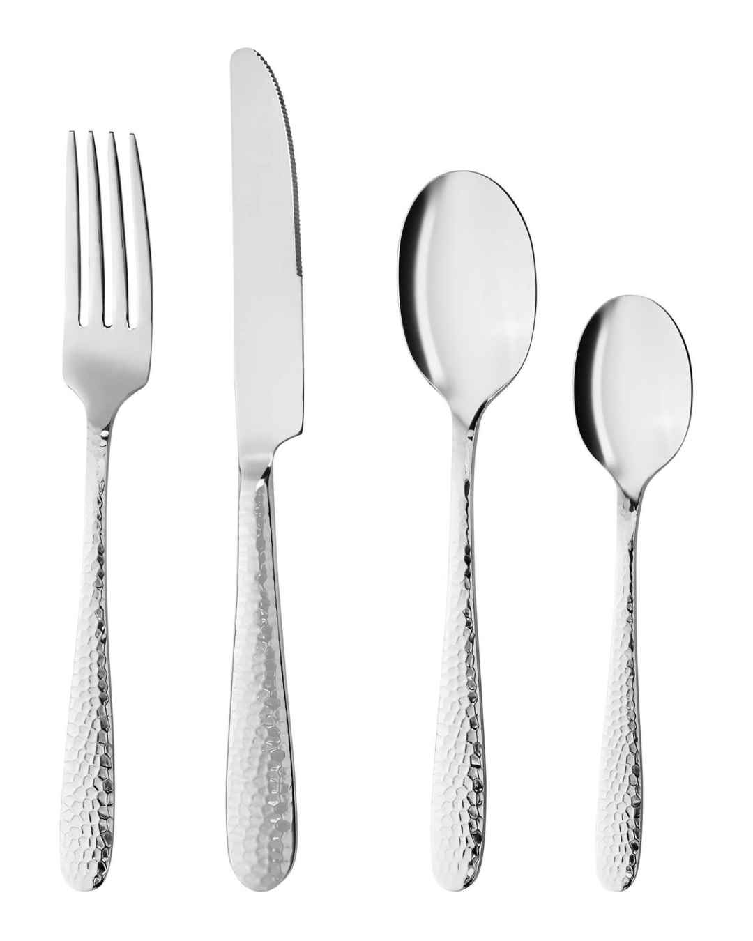 Besteckset silber 6 Personen edelstahl